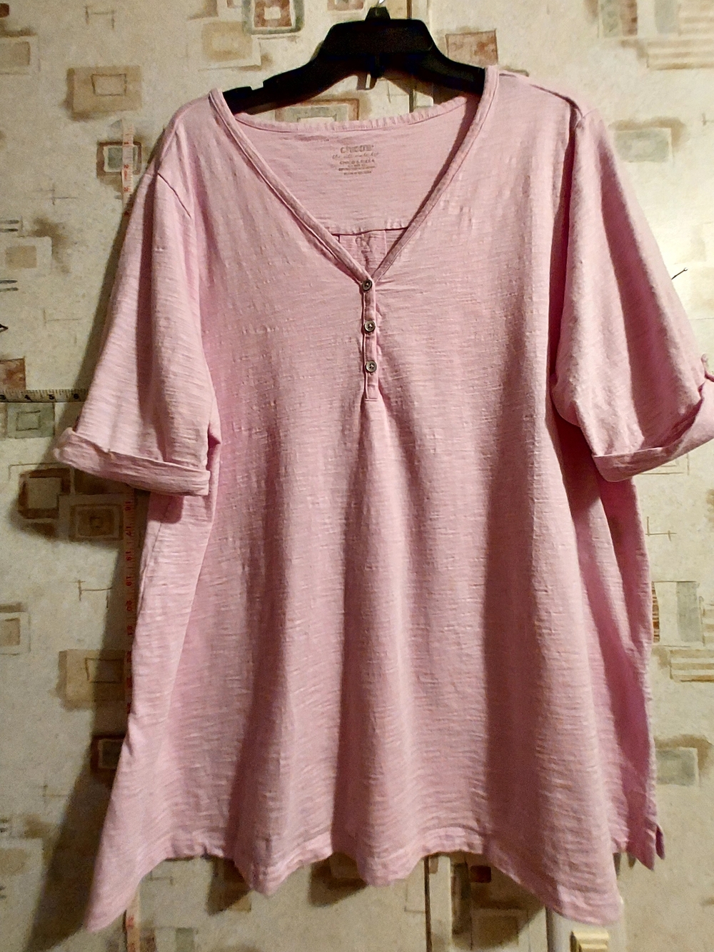 Chico's The Ultimate Tee Pink Tunic Size 4